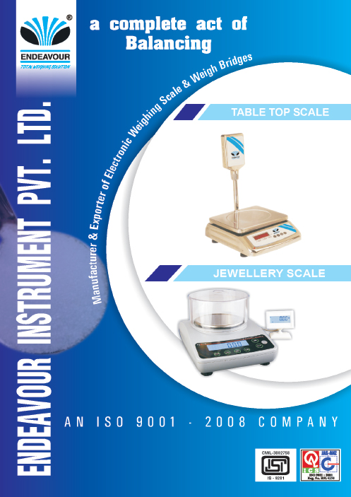 Endeavour Weighing Brochures - Explore Our Range of Weighing Solutions