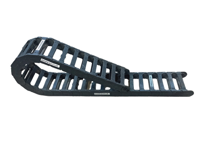 Drag chains are used to guide, support and protect the likes of cables, hoses and hydraulic lines when in motion.